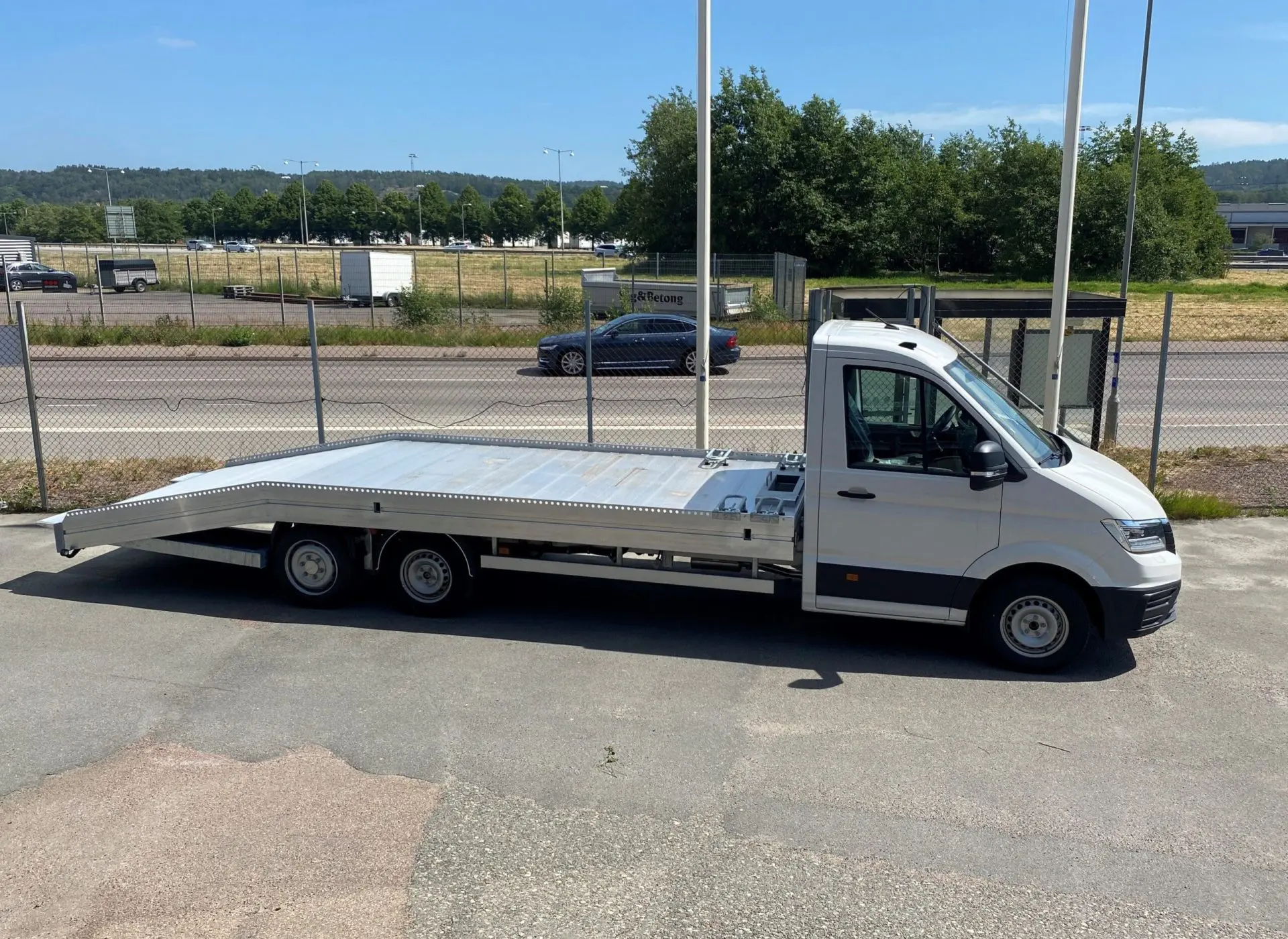 Combistar BE-trailer för fordonstransport